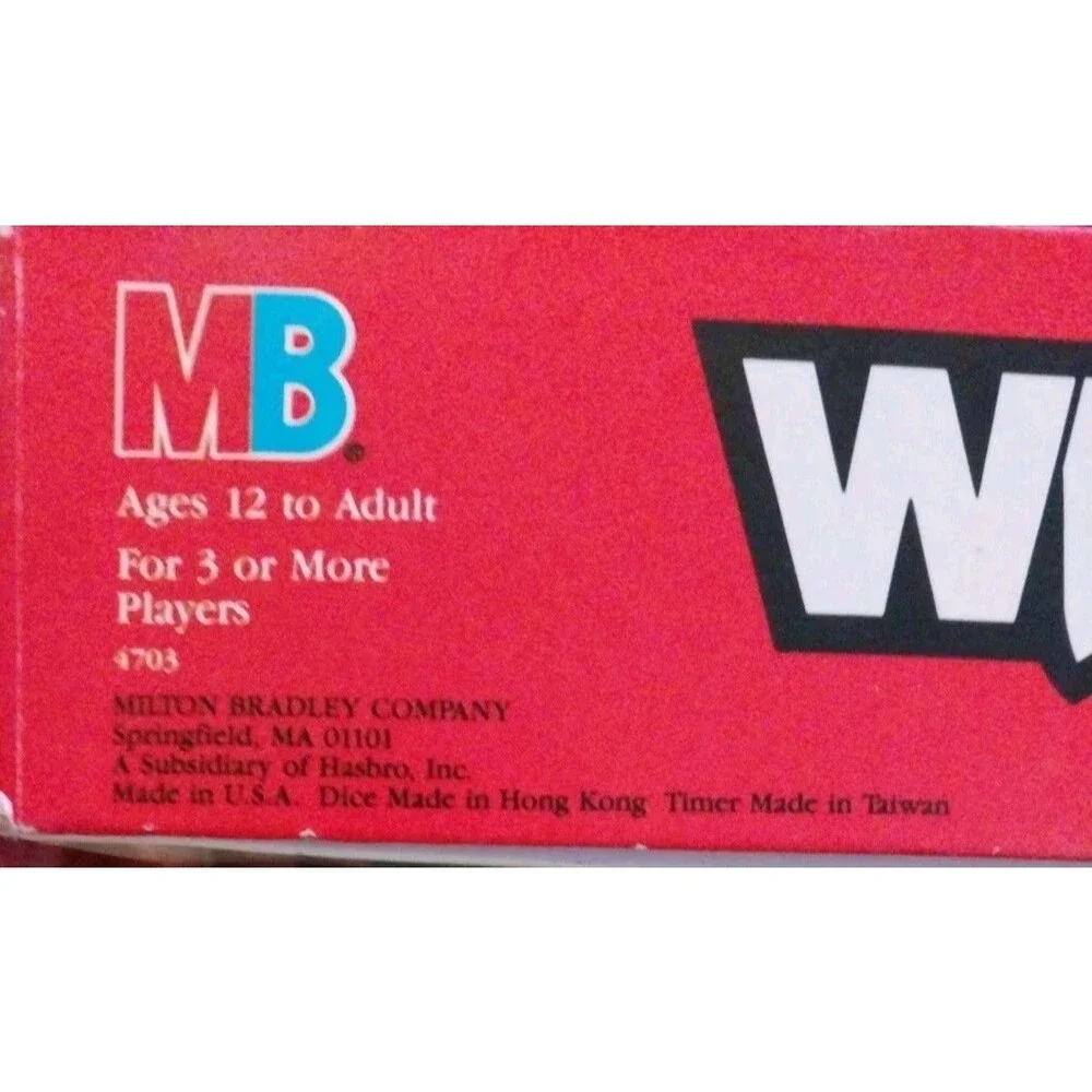 Vintage 1987 Whatzit Board Game Milton Bradley Fractured Phrases Complete Retro